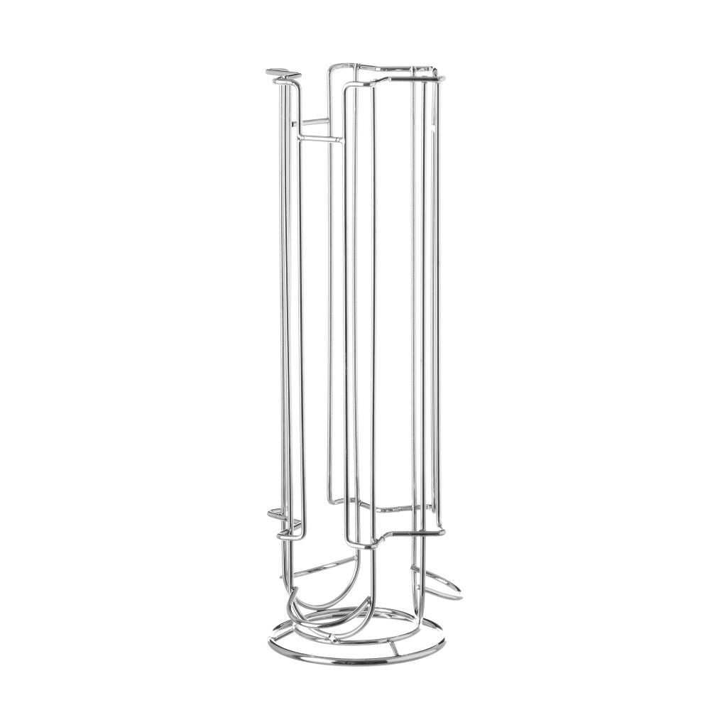 Soporte plateado de cápsula de metal cromado