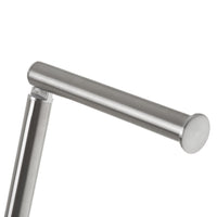 Portarrollos escobillero gris de acero inoxidable