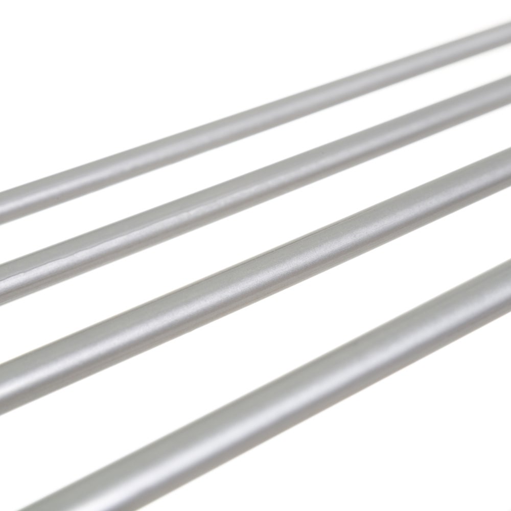 Zapatero de metal cromado blanco