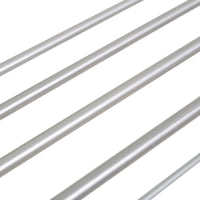 Zapatero de metal cromado gris