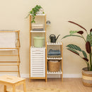 Estantería laminada bambú de 80 cm