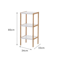 Estantería laminada bambú de 80 cm