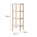 Estantería laminada bambú de 110 cm