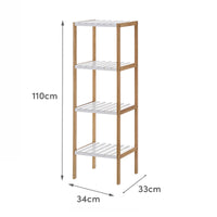 Estantería laminada bambú de 110 cm