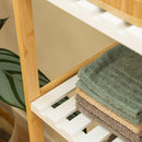 Estantería laminada bambú de 140 cm