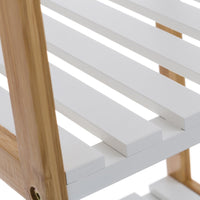 Estantería laminada bambú de 140 cm