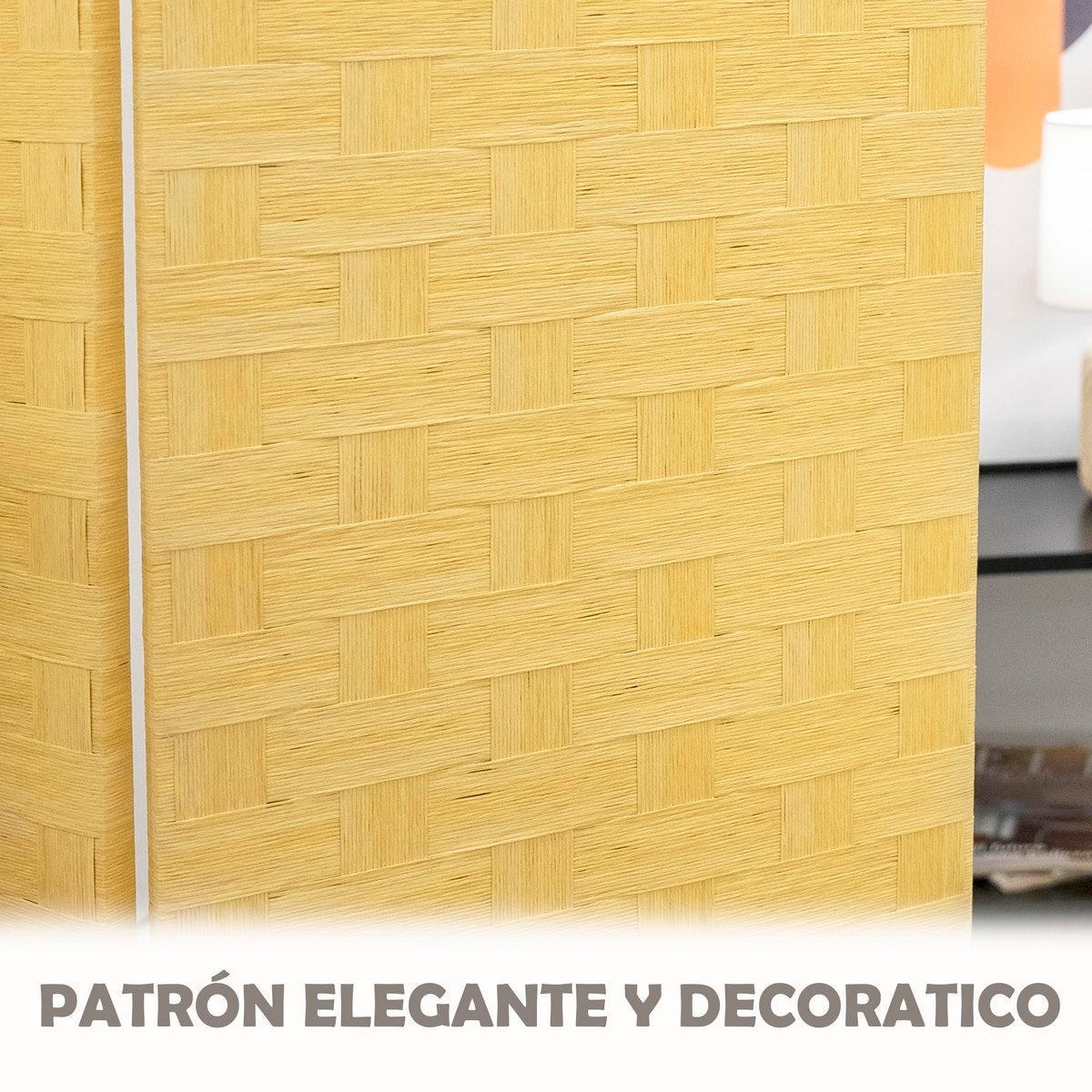 Biombo laminado beige