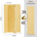 Biombo laminado beige