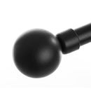 Barra cortina de metal negro extensible