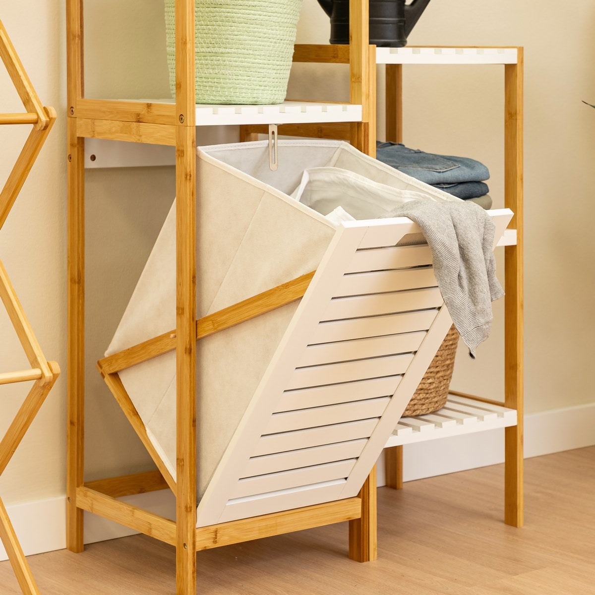 Estantería cesto bambú de 140 cm