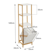 Estantería cesto bambú de 140 cm