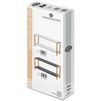 Zapatero de 2 baldas de bambú gris