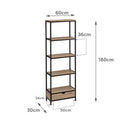 Estantería Urban con 1 cajón de 60x180 cm