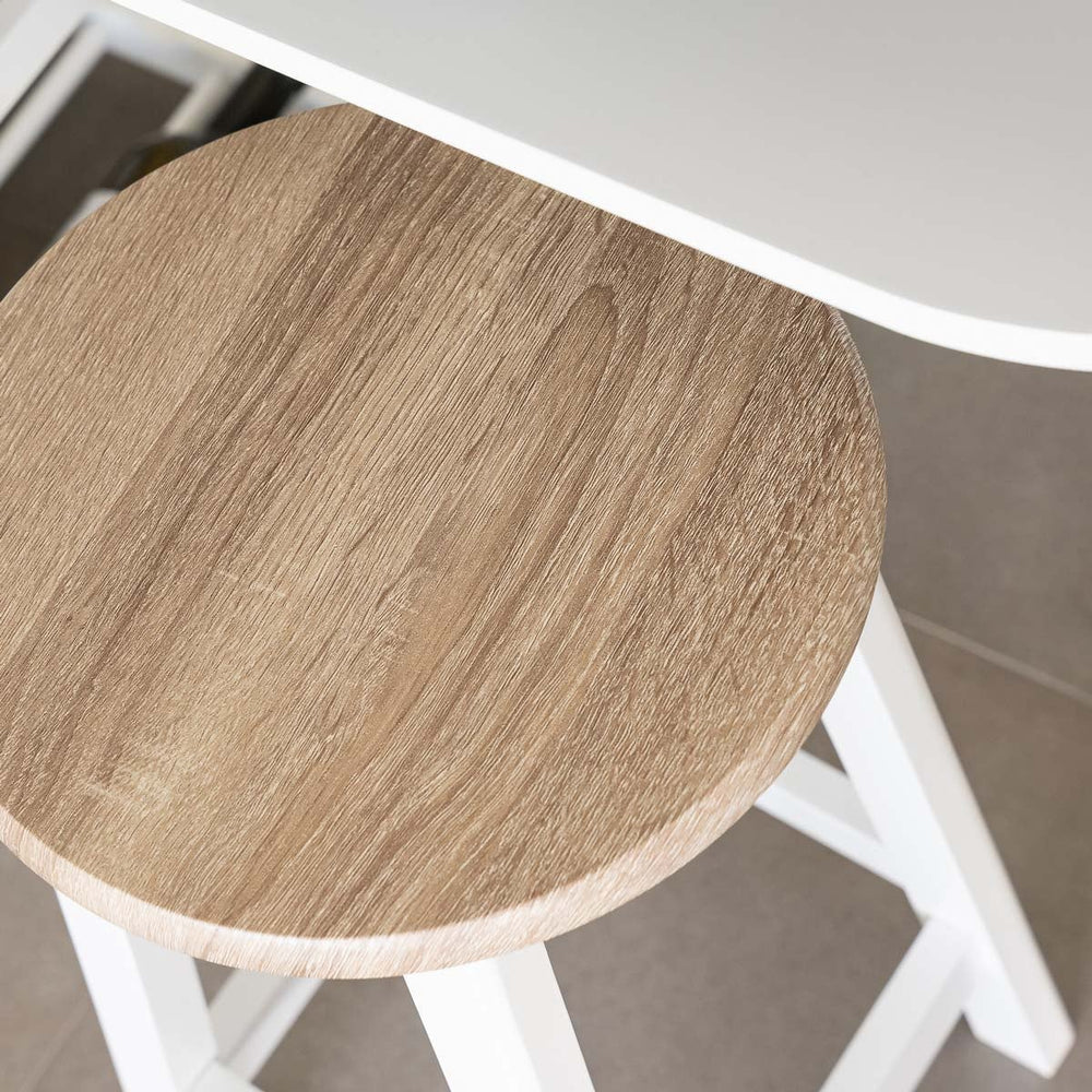 Taburete de cocina de madera de 54 cm