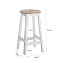 Taburete de cocina de madera de 54 cm