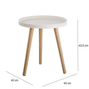 Mesita auxiliar blanca