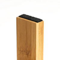 Taburete escalera de 2 peldaños de bambú natural de 47 cm