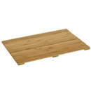 Tarima de ducha antideslizante de lamas de bambú natural de 35x53 cm