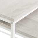 Set de 2 Mesa auxiliares auxiliares nido Urban White