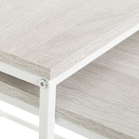 Set de 2 Mesa auxiliares auxiliares nido Urban White