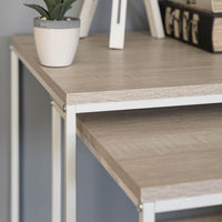 Set de 2 Mesa auxiliares auxiliares nido Urban White
