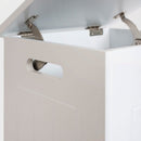 Cesto para la ropa sucia de madera blanco