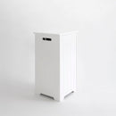 Cesto para la ropa sucia de madera blanco