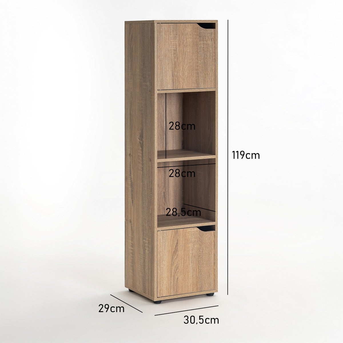 Estantería de 30x119 cm