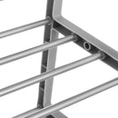 Zapatero de metal cromado gris