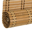 Estor enrollable beige de láminas de bambú de 90x180 cm