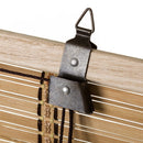 Estor enrollable beige de láminas de bambú de 160x180 cm