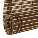 Estor enrollable marrón de varillas de bambú de 180x120 cm