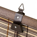 Estor enrollable marrón de varillas de bambú de 140x180 cm