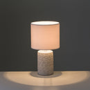 Lámpara de mesita de noche cemento 33 cm