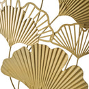 Set de 2 murales de metal negro y dorado