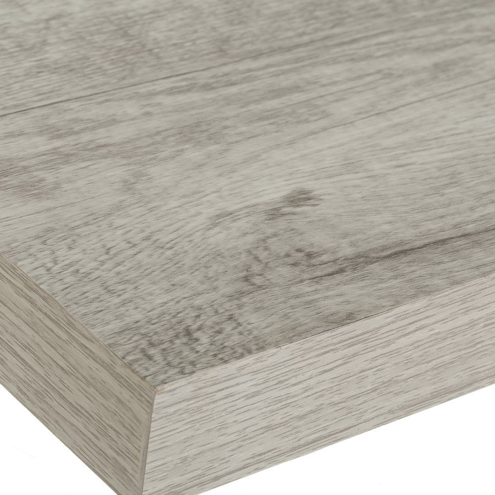 Estante de pared flotante gris de 80 cm