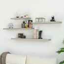 Estante de pared flotante gris de 100 cm