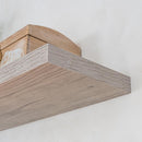 Estante de pared flotante gris de 100 cm