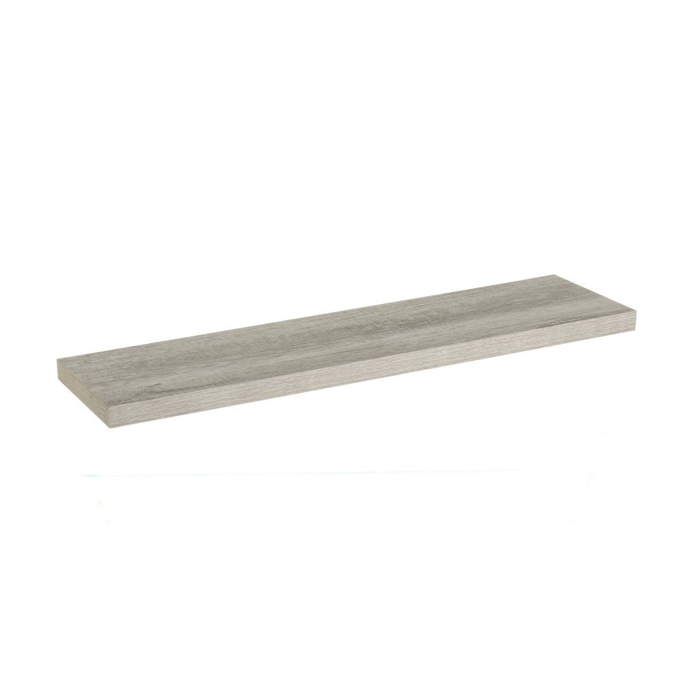 Estante de pared flotante gris de 100 cm