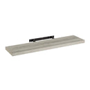 Estante de pared flotante gris de 120 cm