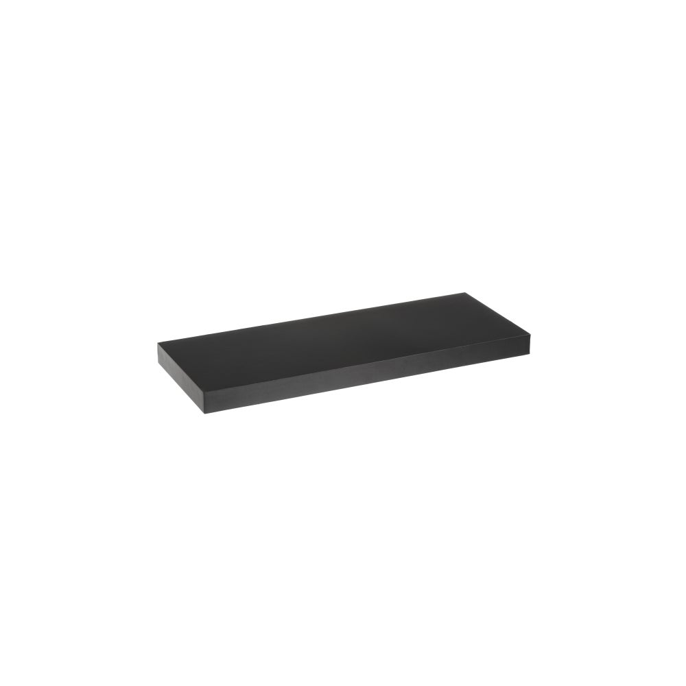 Estante de pared flotante negro de 60 cm