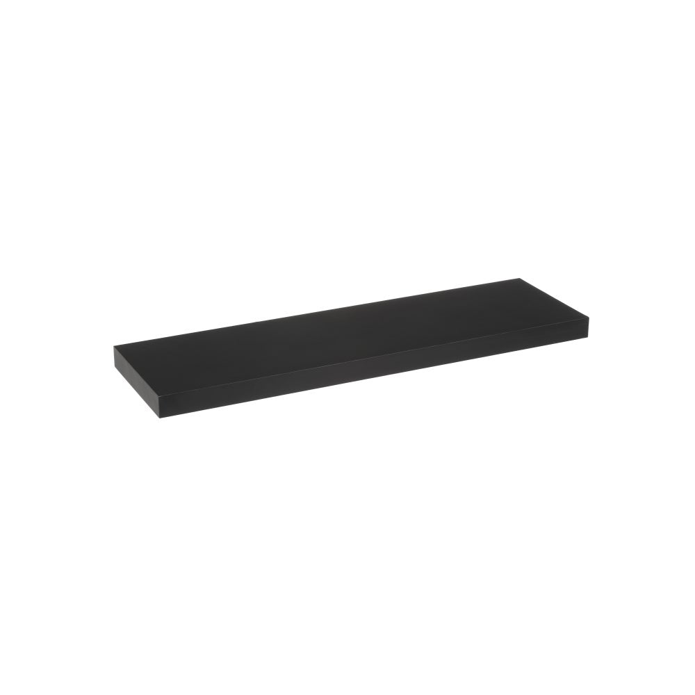 Estante de pared flotante negro de 80 cm