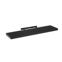 Estante de pared flotante negro de 100 cm