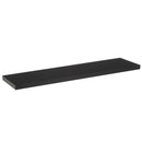 Estante de pared flotante negro de 120 cm