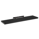 Estante de pared flotante negro de 120 cm
