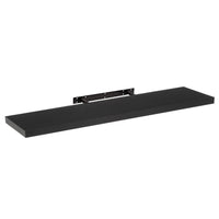 Estante de pared flotante negro de 120 cm