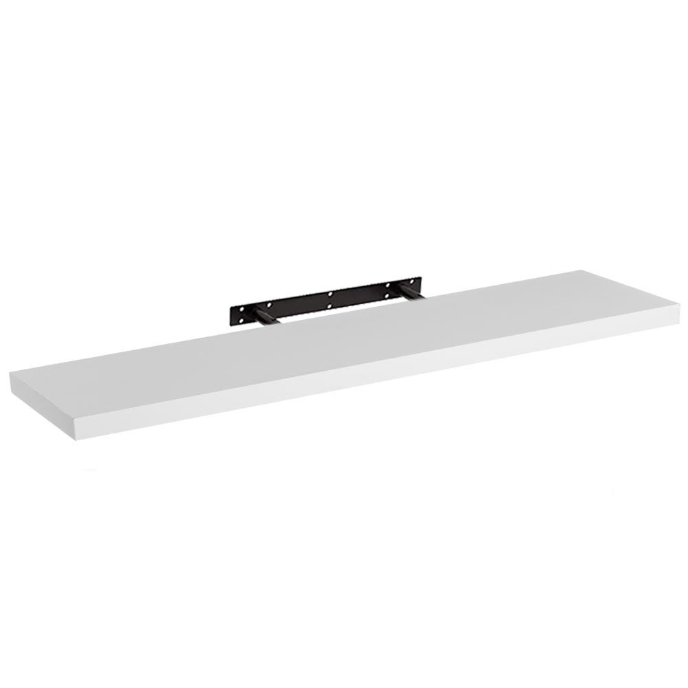 Estante de pared flotante blanco de 120 cm