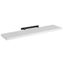 Estante de pared flotante blanco de 120 cm