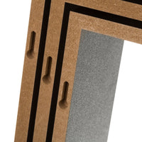 Set de 3 estantes de pared cubo negros