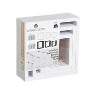 Set de 3 estantes de pared cubo blancos